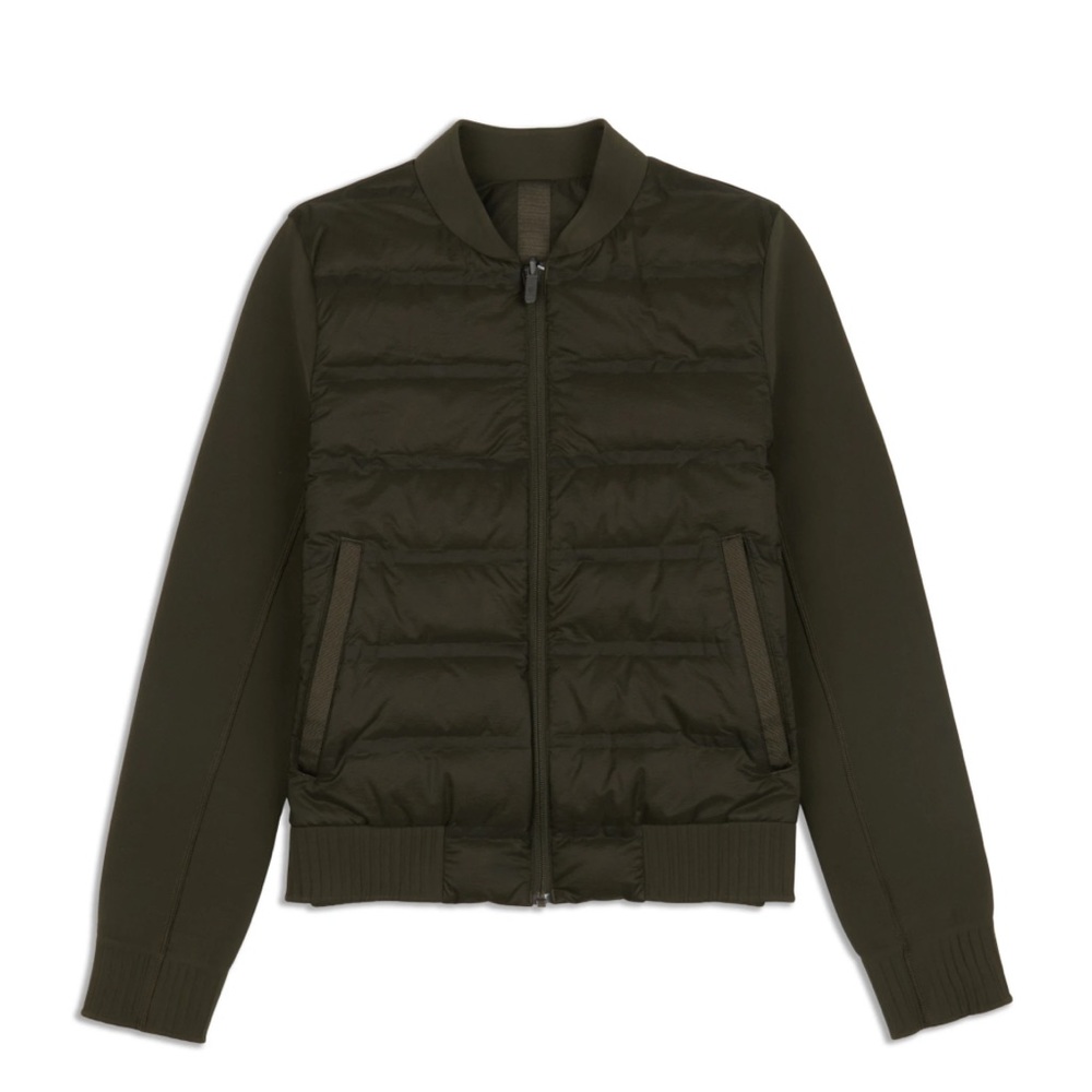 LULULEMON DOWN AND AROUND REVERSIBLE BOMBER